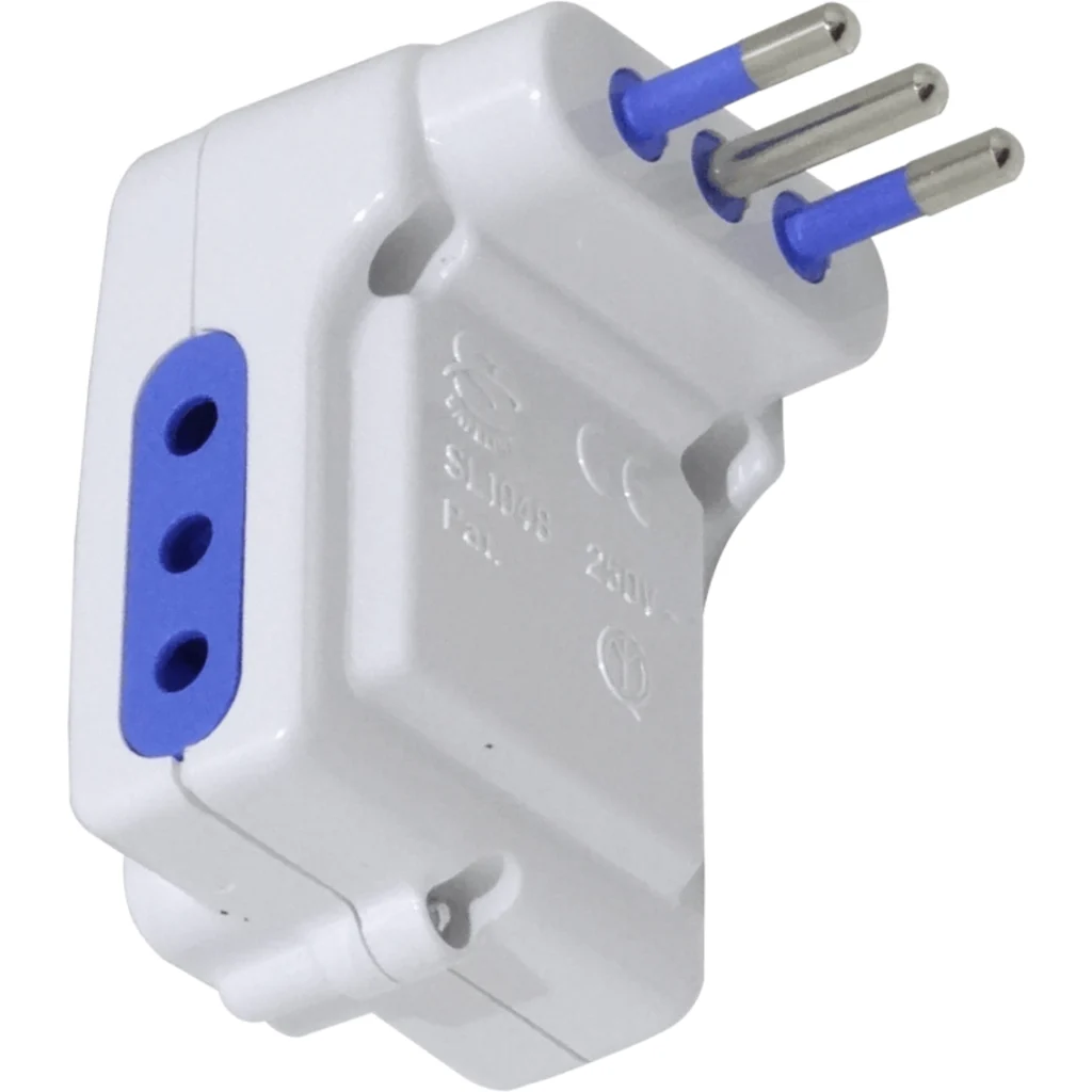 Imagen 1 de Triple c/interruptor piloto KALOP ELG-3K Enchufe Chileno 10A 250V 2500W Blanco