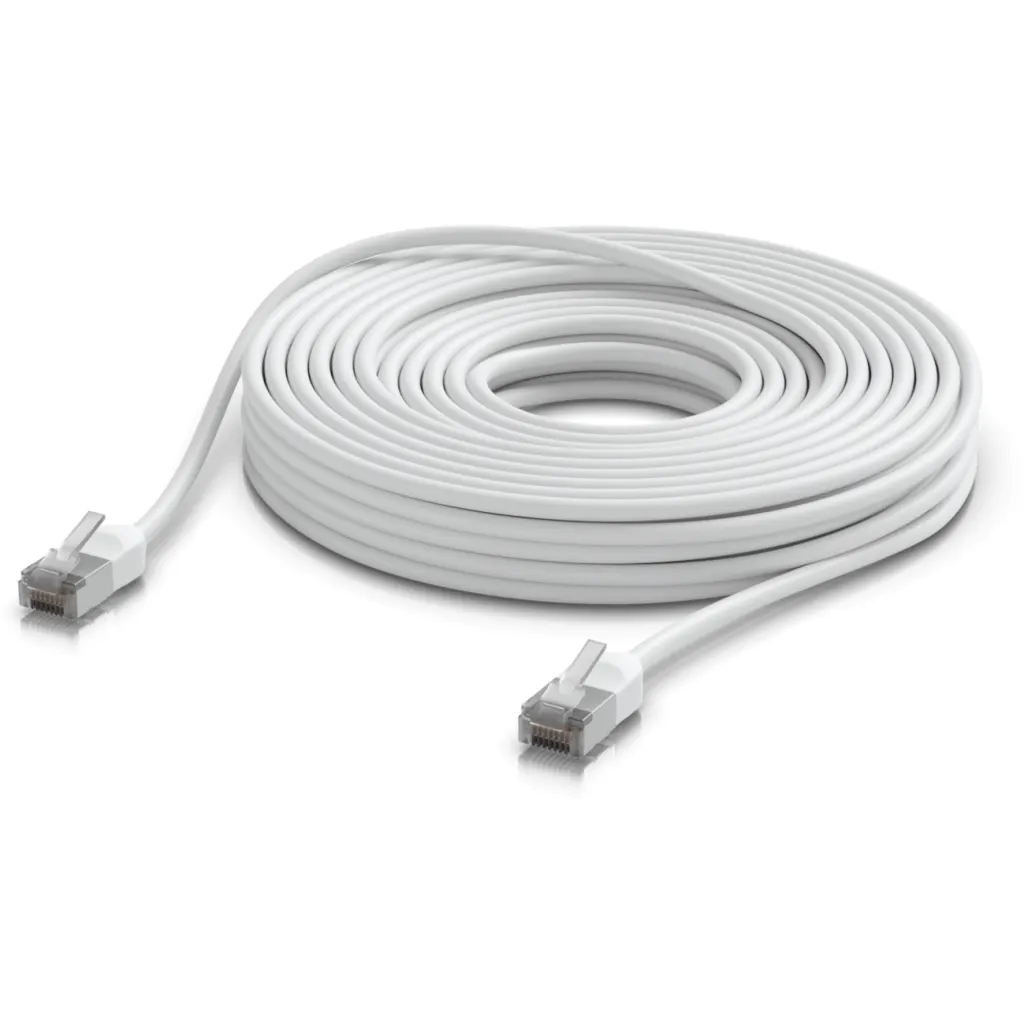 Imagen 1 de UBIQUITI 15mt Blanco Cat6A F/UTP Cable Exterior TPE 10GbE PoE+++