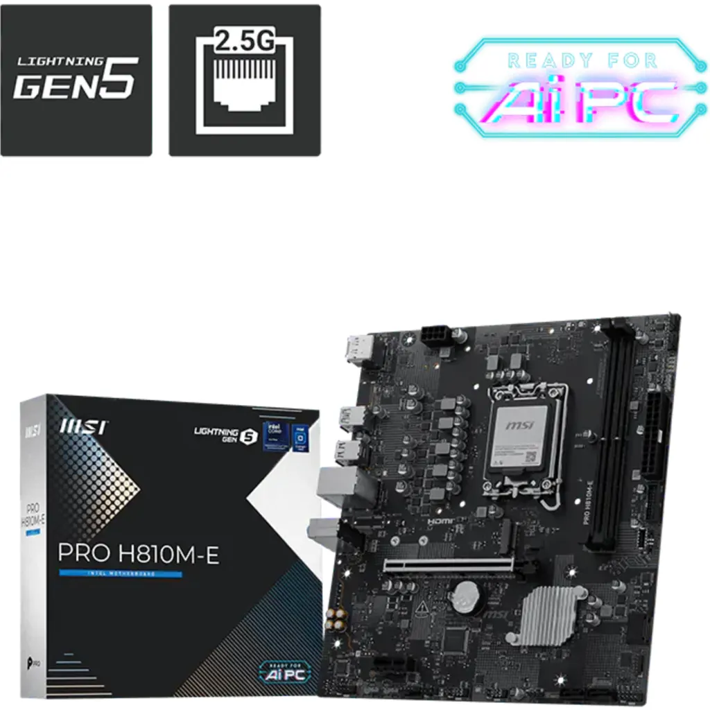 Imagen 4 de MSI - Motherboard - PRO H810M-E DDR5
