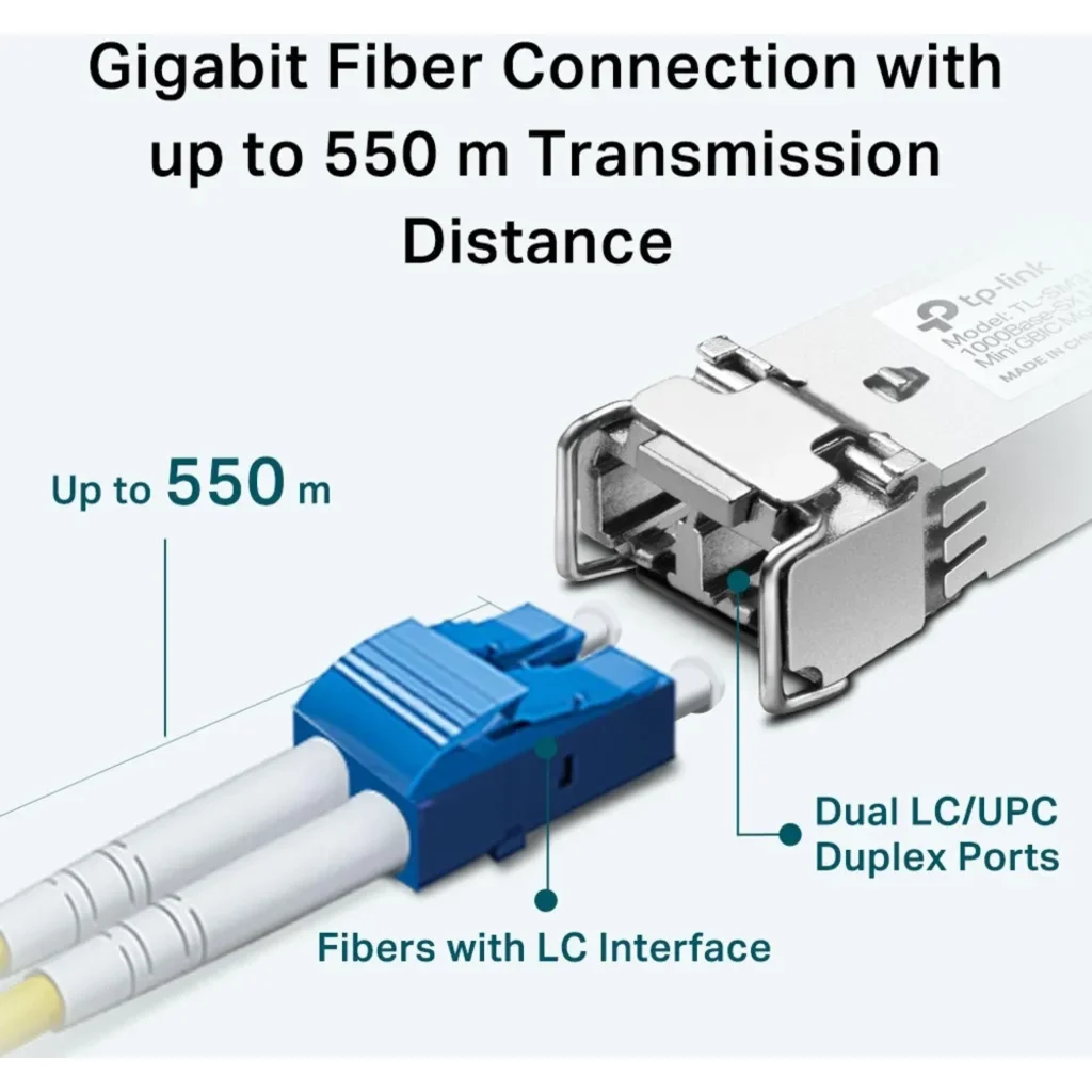 Imagen 4 de Módulo SFP TP-Link TL-SM311LM Gigabit Conector LC Duplex  550 metros 