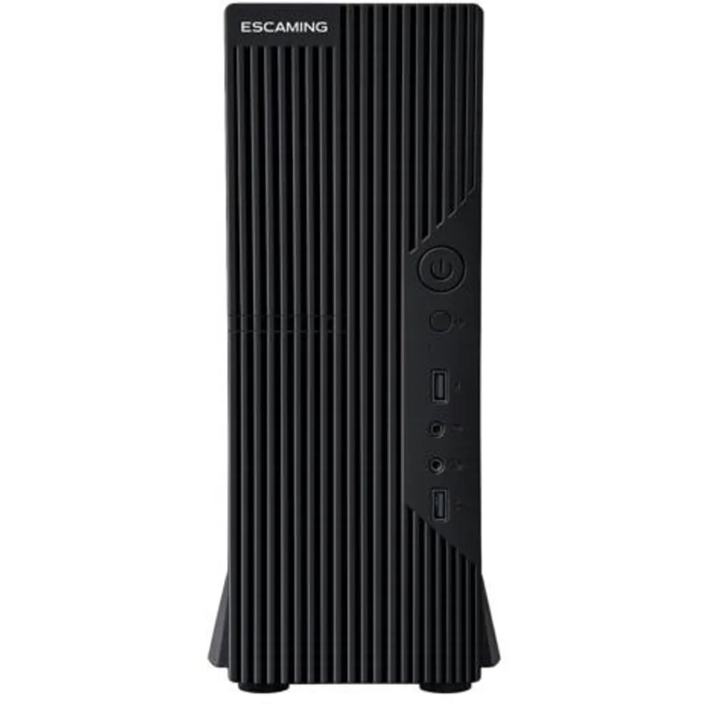 Gabinete Slim Esgaming 103, 2*USB2.0 1*USB3.0 Fuente de 750W Color Negro