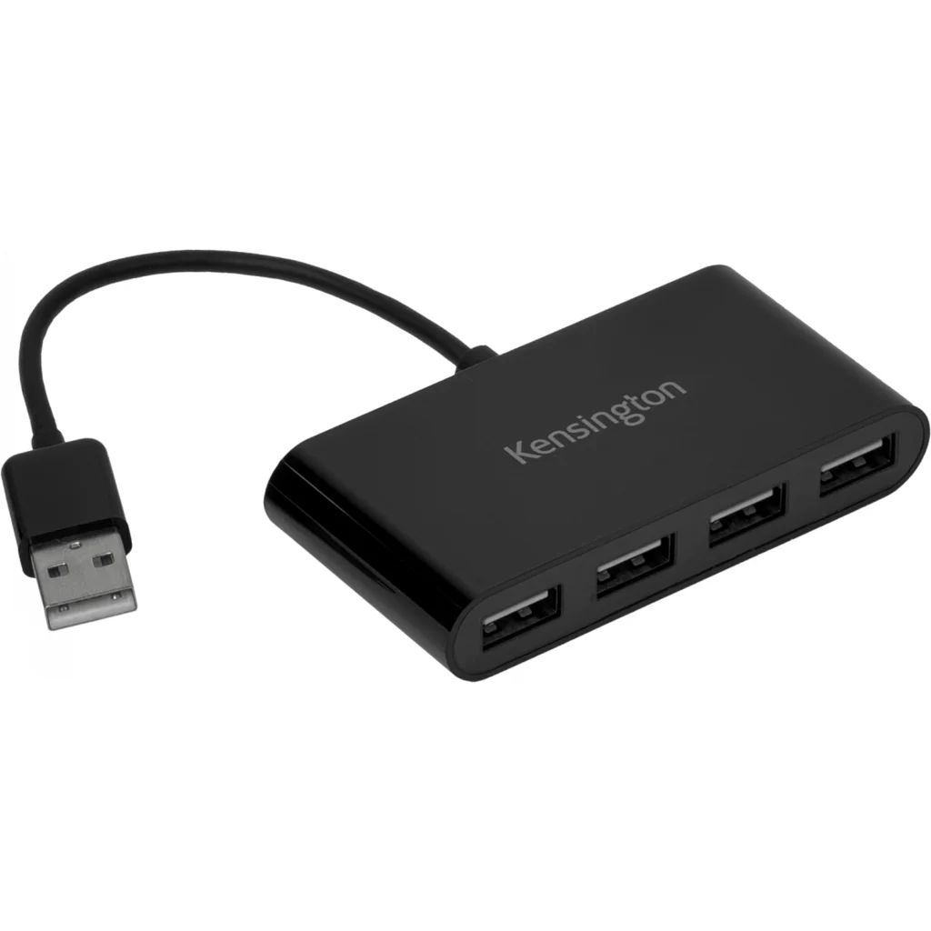 KENSINGTON Hub 4-USB2.0 no permite fuente de poder cable-10cm K39120WW