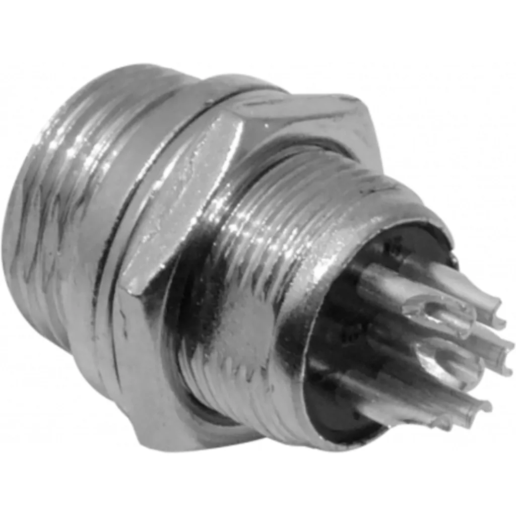 Imagen 1 de 6-pin Macho Chasis Conector GX12 Soldable Aviacion