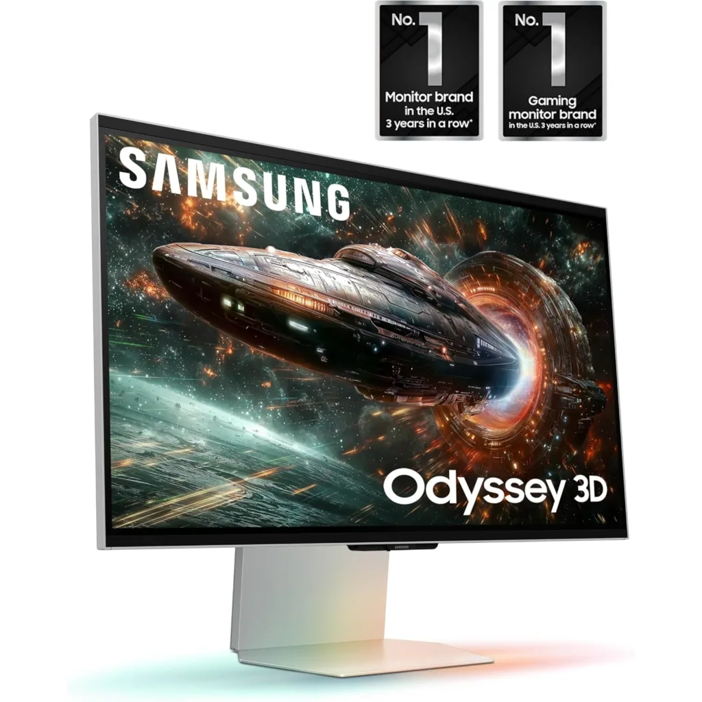Imagen 3 de Monitor Vision 3D Gamer Samsung G90XF 27" 4K sin lentes IPS 165Hz Pivoteable