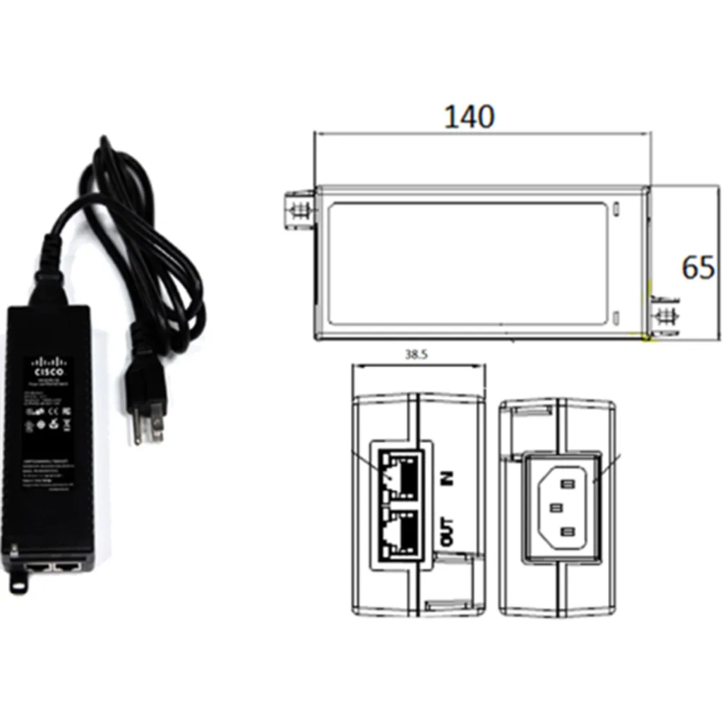 Imagen 2 de POWER INJECTOR 802.3BT 5G MGIG ETHERNET