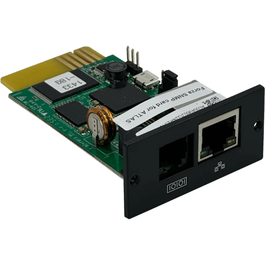 Imagen 4 de FORZA Tarjeta SNMP Ethernet-10/100 para-UPS 1-100 1-RJ45-EMD FDC-CD610
