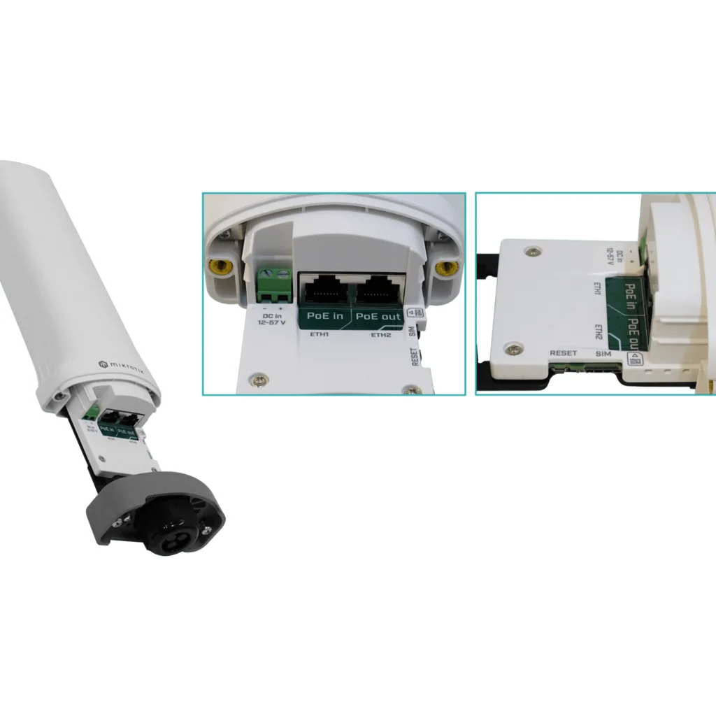 Imagen 6 de MIKROTIK LTE-Narrow CAT-M IP66 2,4GHz 22dBm 2x2-2dBi 2-100-PoE i/o L4
