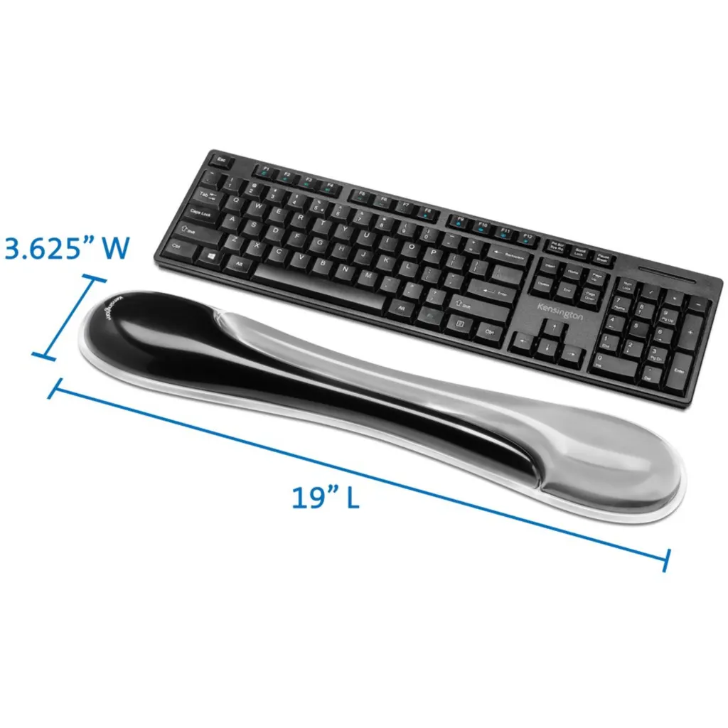 Imagen 1 de Reposamunecas Kensington Duo Gel Keyboard Wrist Rest Gris/Negro