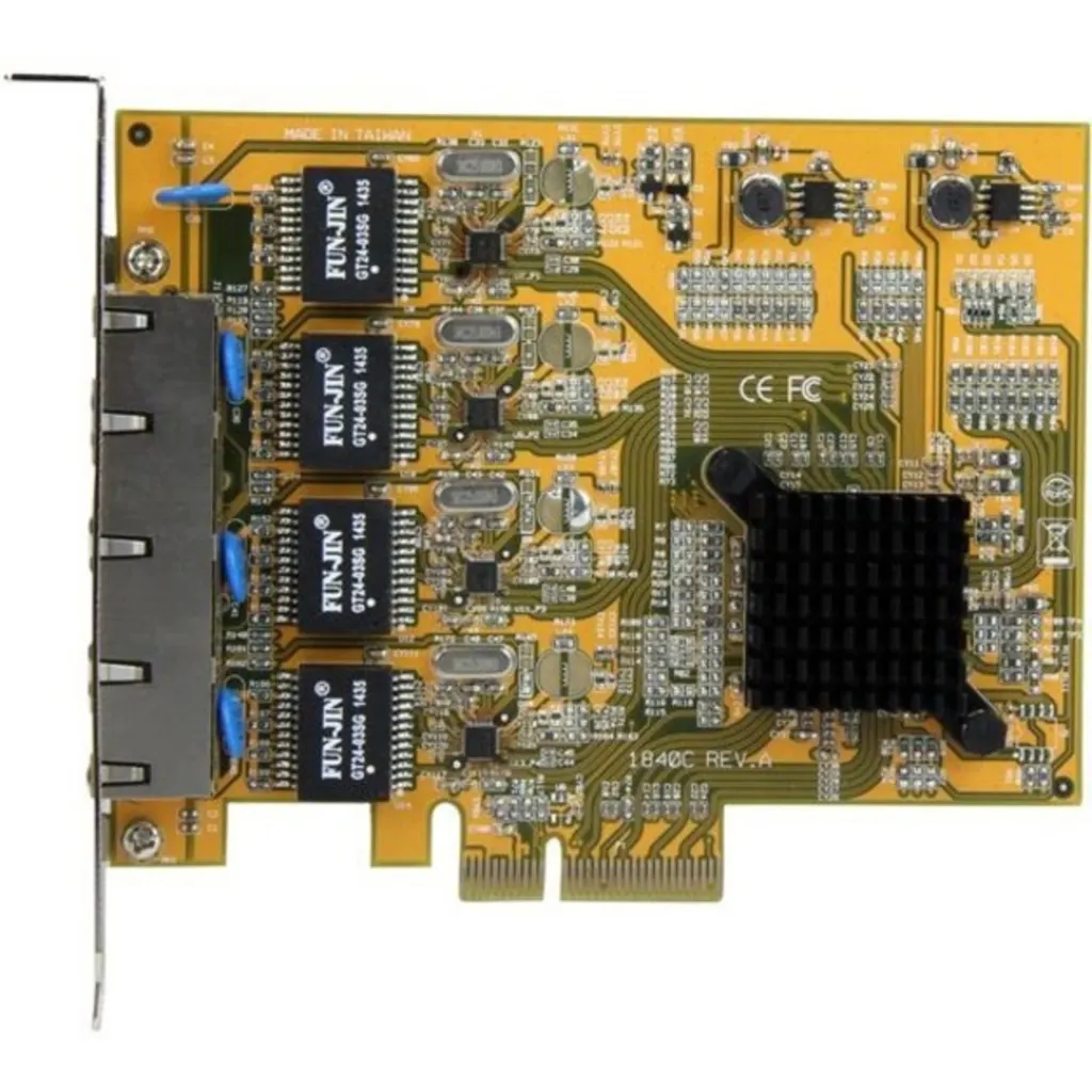 Imagen 3 de Tarjeta de Red StarTech 4 Puertos RJ-45 10/100/1000Base-T Gigabit 1Gbps PCIe x4 