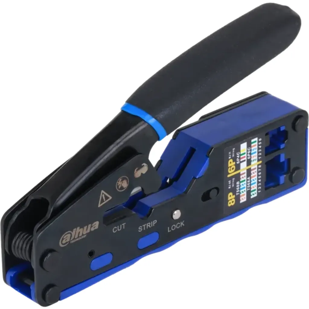 Imagen 1 de DH-PFM914. Crimpadora de paso Dahua de 6/8 pines (conectores RJ11 y RJ45)