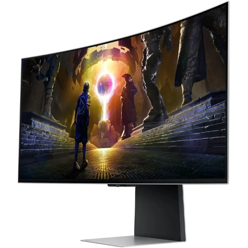 Imagen 1 de Monitor Gamer Curvo Samsung G85SD Odyssey OLED G8 34" WQHD 1440p WiFi Bt 175Hz