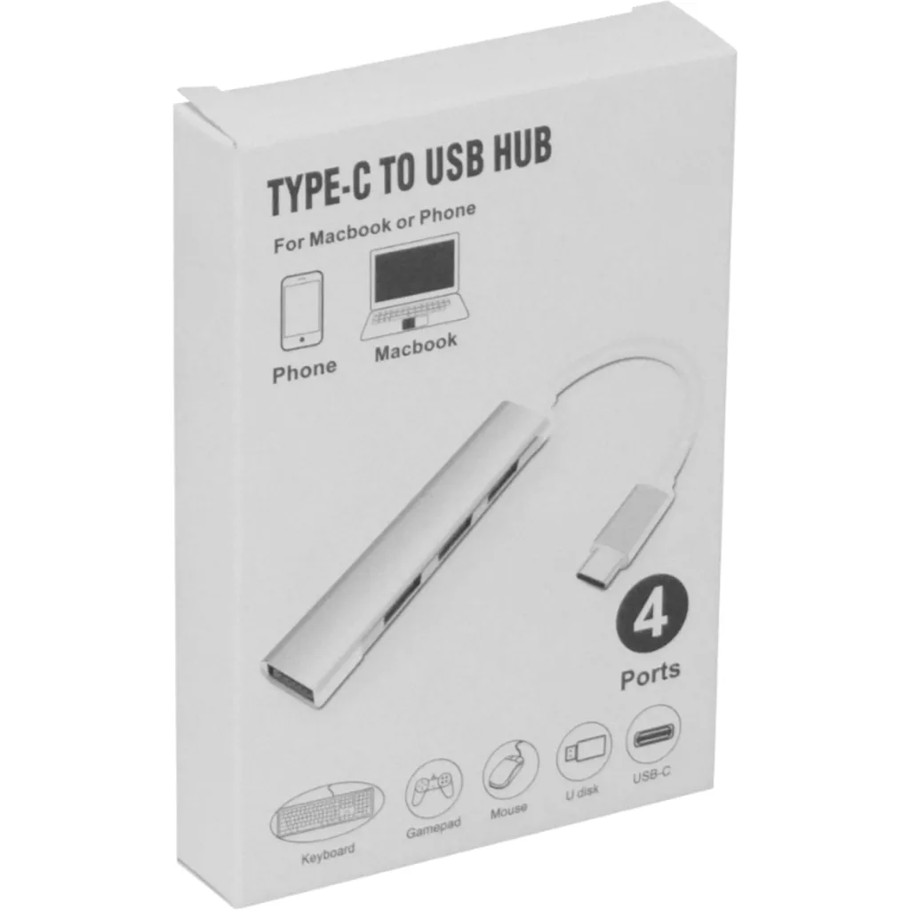 Imagen 3 de USB3.0 USB-CM HUB-4-AH Aluminio Cable-4cm