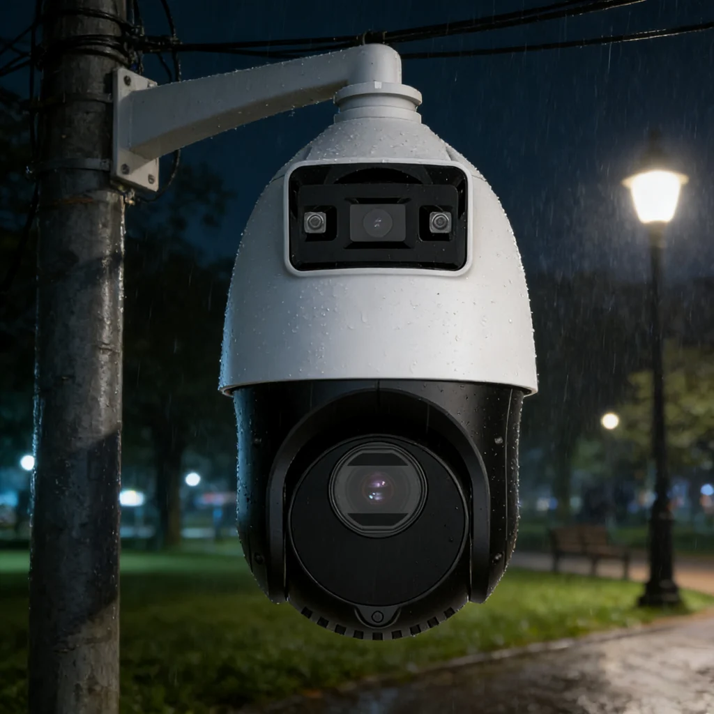 Imagen 3 de Camara PTZ TandemVu 4MP Hikvision cam.fija 4MP 25x 100mt IR AcuSense IP66