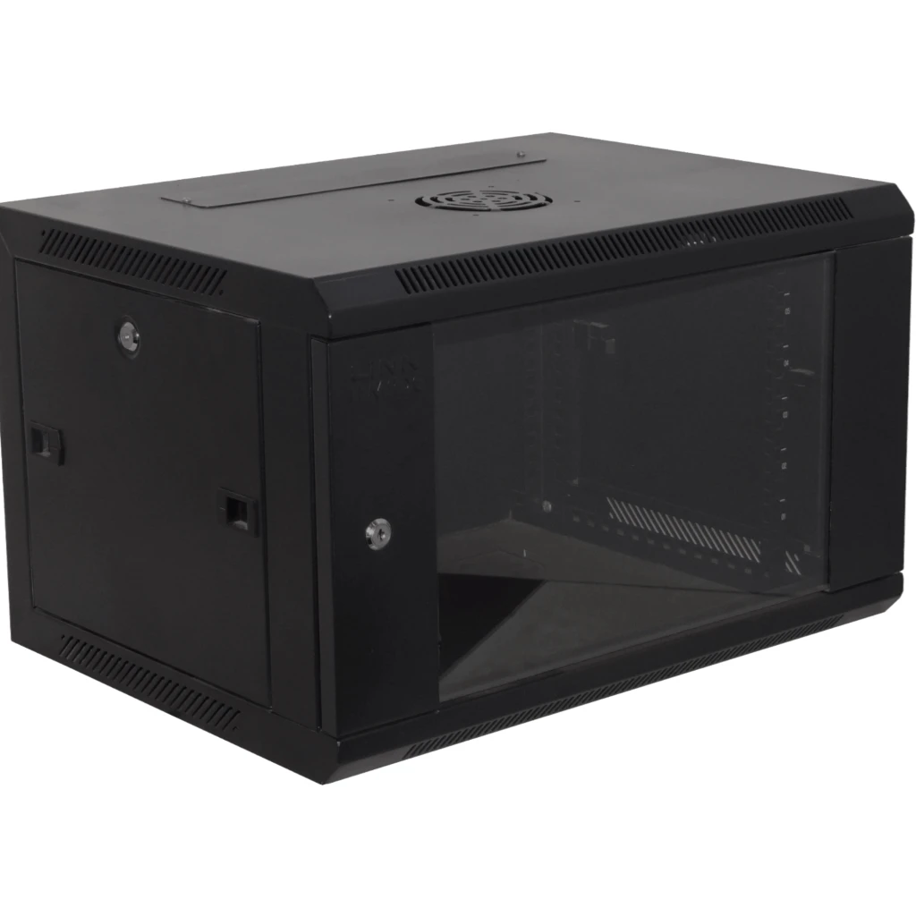 Imagen 4 de GABINETE RACK PARED LINKMADE 45CM-FONDO 6U  NEGRO INC-M6-2U