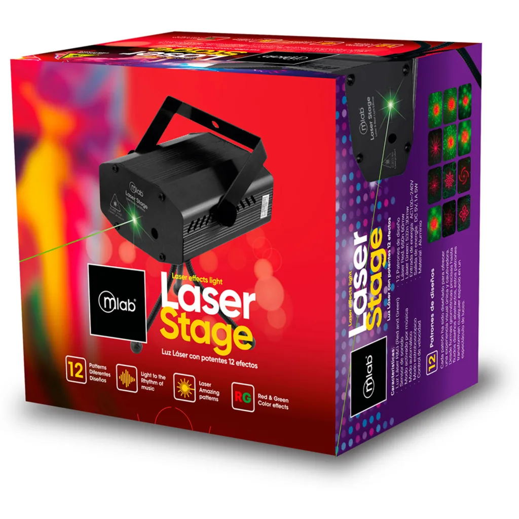 Imagen 5 de MLAB LUZ LASER STAGE 12 DISENOS MIC MUSIC