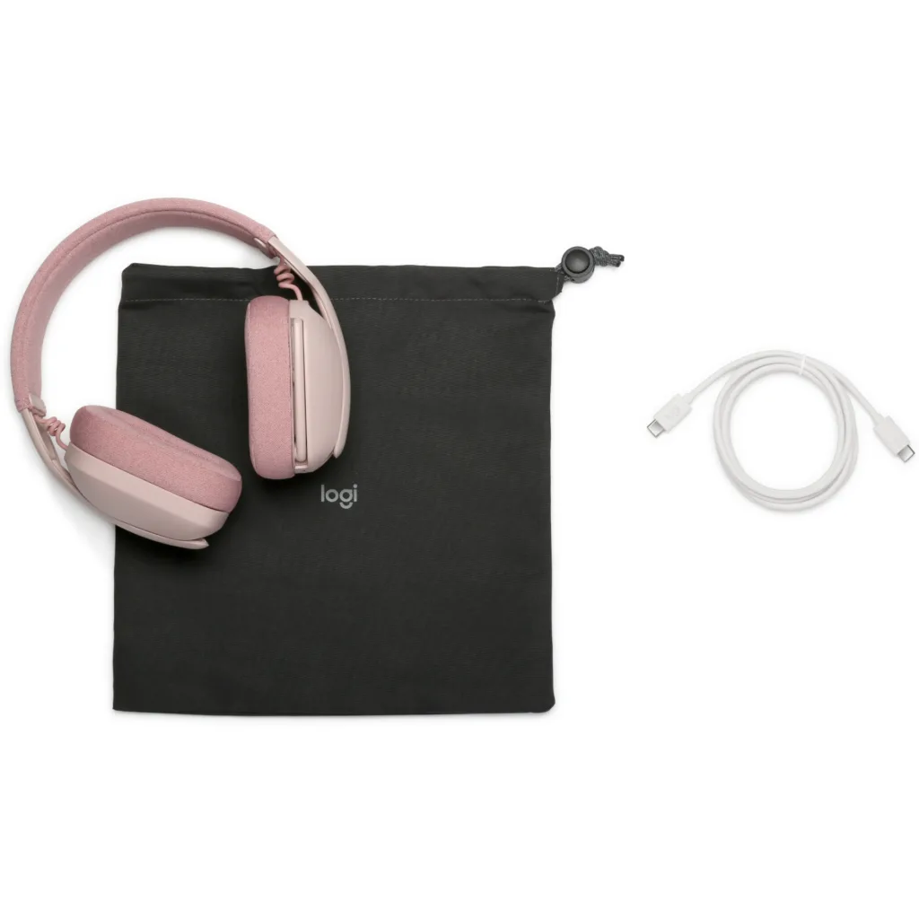 Imagen 7 de Audífonos Logitech Zone Vibe 100 Inalámbricos Bluetooth On Ear Color Rosa