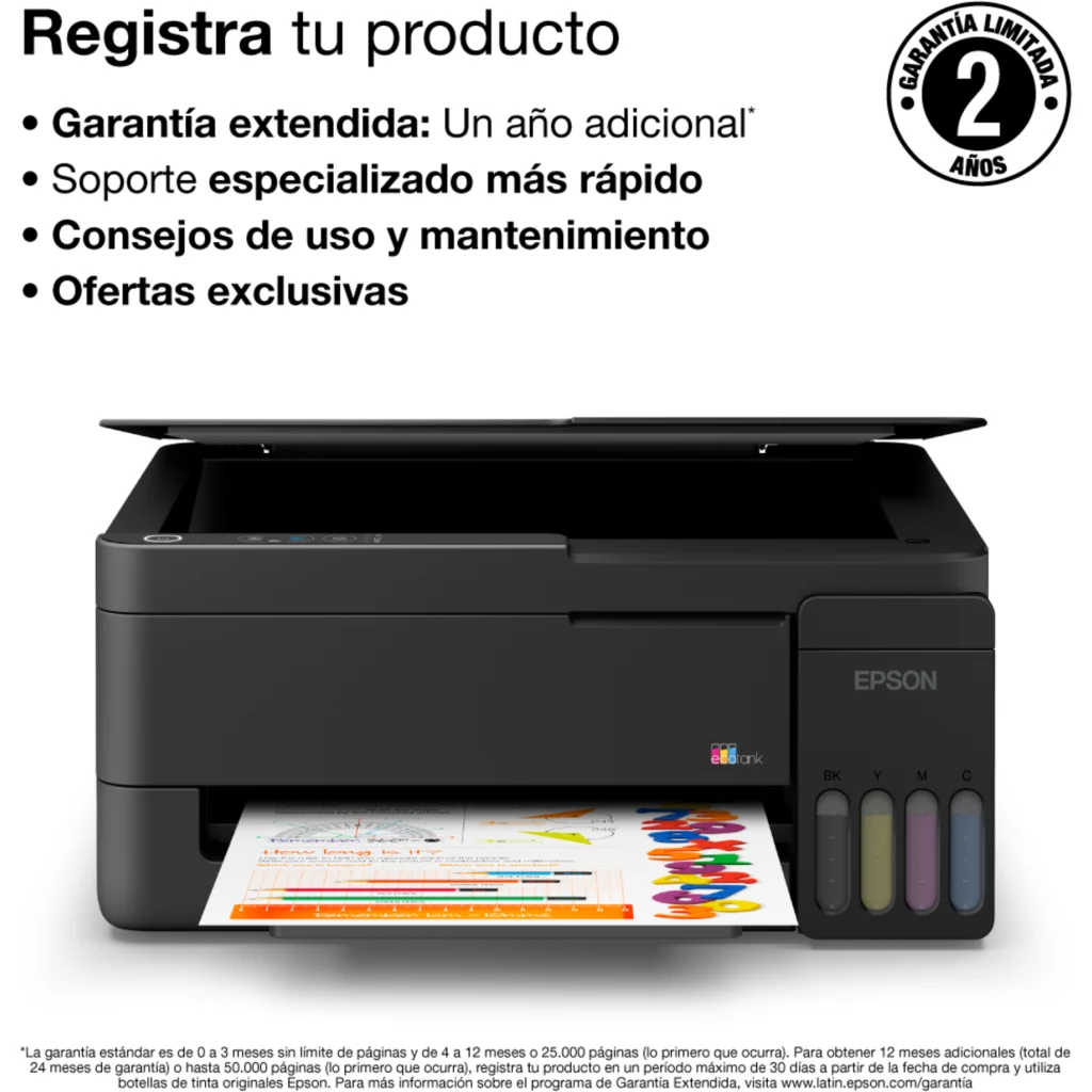 Imagen 3 de Impresora Multifunción Epson EcoTank L3310, Tanque de Tinta Color USB2.0