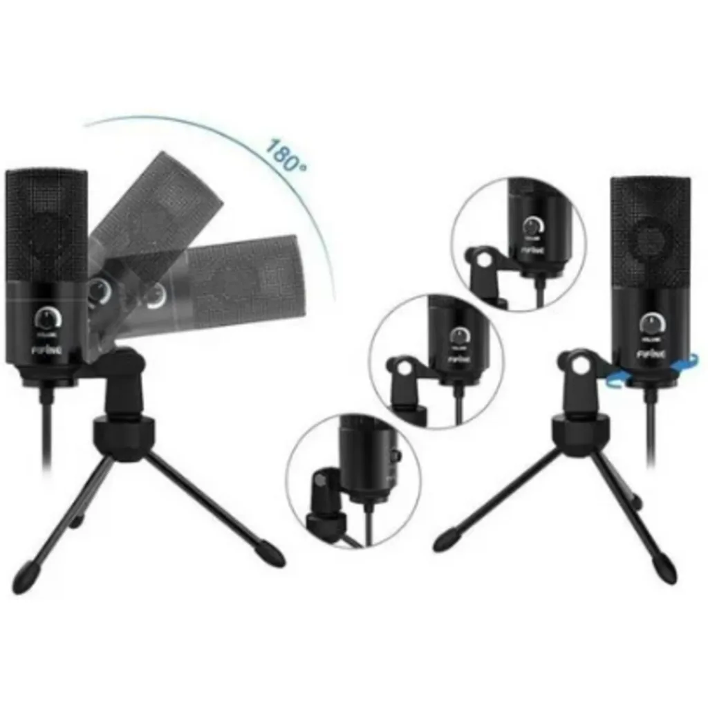 Micrófono para Streaming Fifine K669B, para PC/Mac/PS4, Condensador, Color negro