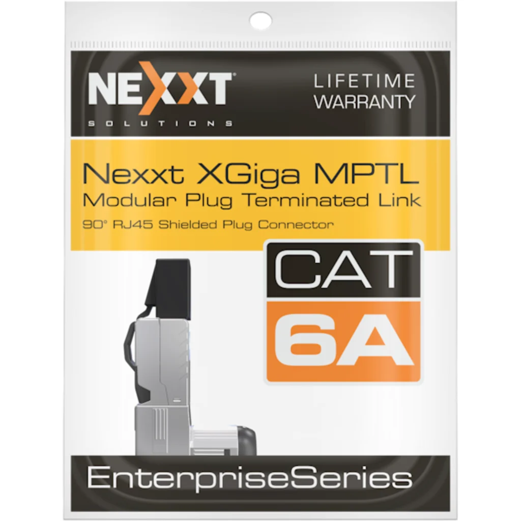 Imagen 13 de Nexxt Solutions Infrastructure - Modular Plug Termination Link - Cat6A - Packaged Quantity: 1 - 90 grados
