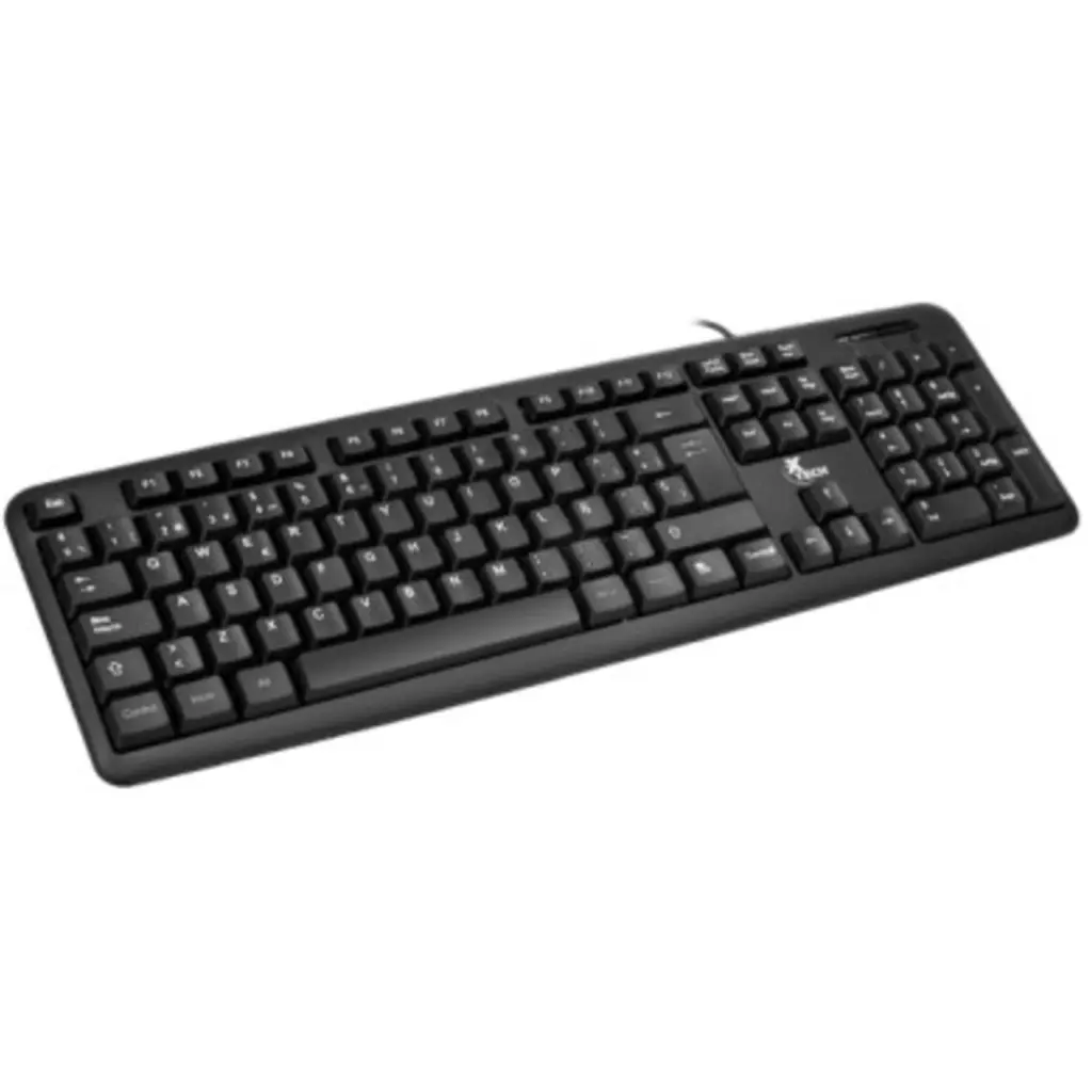 Teclado Alámbrico XTech XTK-092S, Tradicional QWERTY+Numér USB2.0 Español Negro