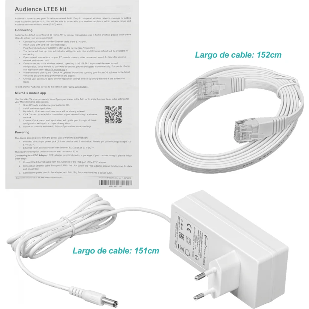 Imagen 5 de Router LTE 2-1000 2,4/5GHz L4 inc-24V RBD25GR-5HPacQD2HPnD&R11e-LTE6