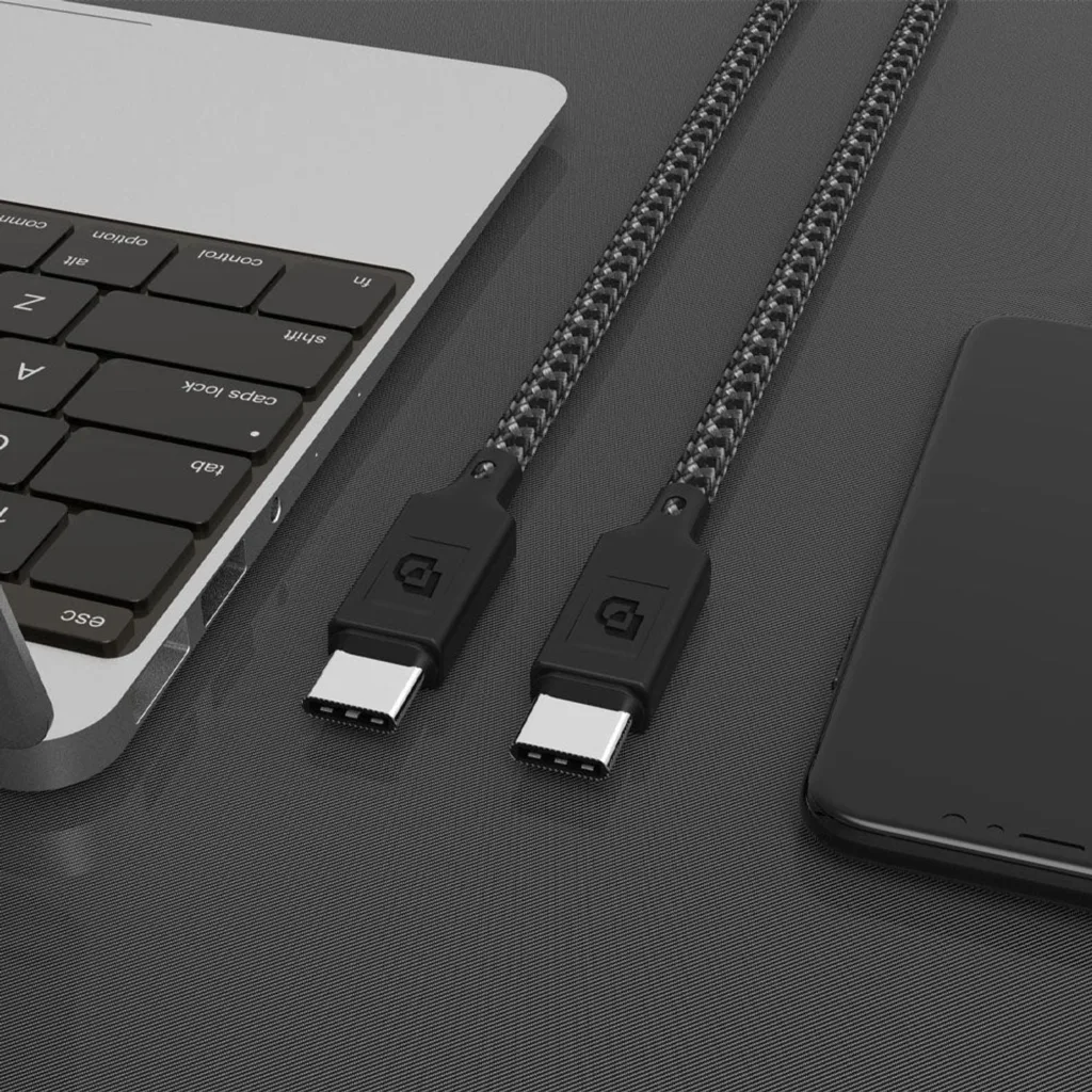 Imagen 3 de Cable USB-C a USB-C, USB 3.2, 1.5 Mt Rugged Dusted negro