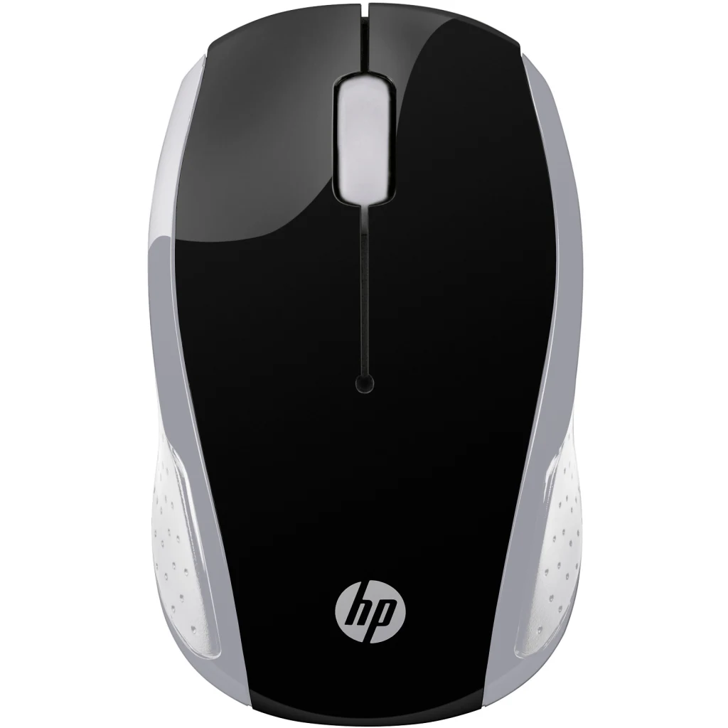 Mouse Inalámbrico HP 200 Optico 1000dpi 2.4GHz 3 Botones Bongle USB Plata/Negro