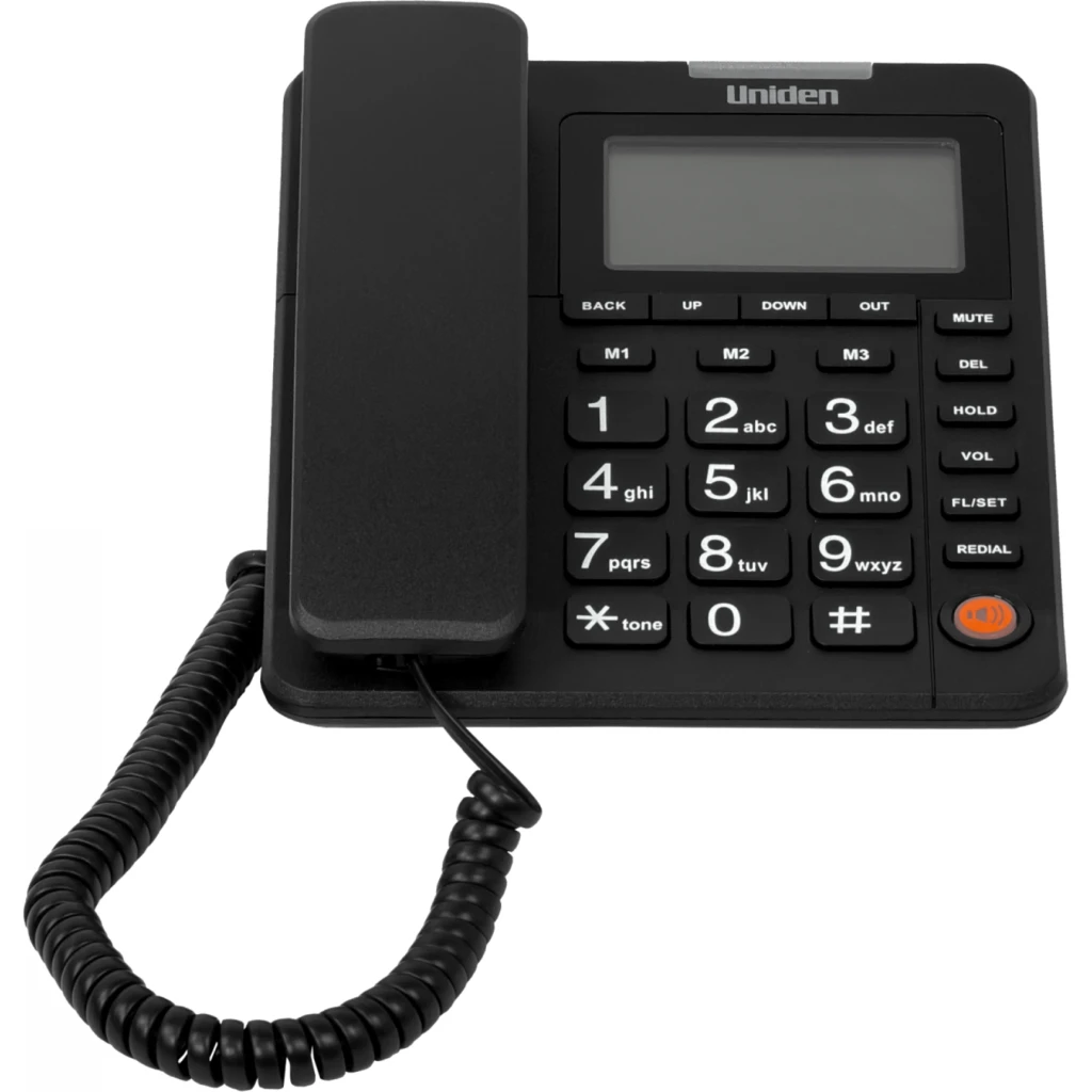 Imagen 5 de Teléfono Analogo UNIDEN AS7408 LCD-no-ilum 1-RJ11 Sobremesa Altavoz Color negro