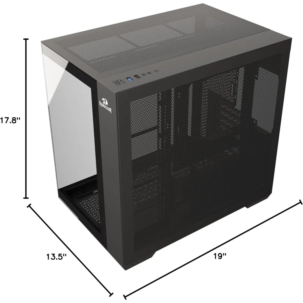 Imagen 6 de Gabinete Gamer Redragon GC-623, Mini Torre ATX Vidrio templado Negro