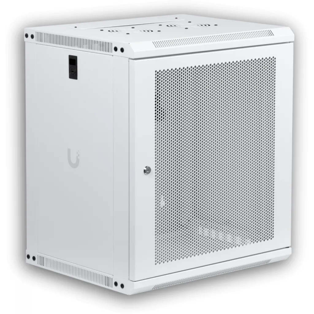 Imagen 3 de UBIQUITI Blanco 12U 45cm-Fondo Microperforada Gabinete Rack Pared Muro