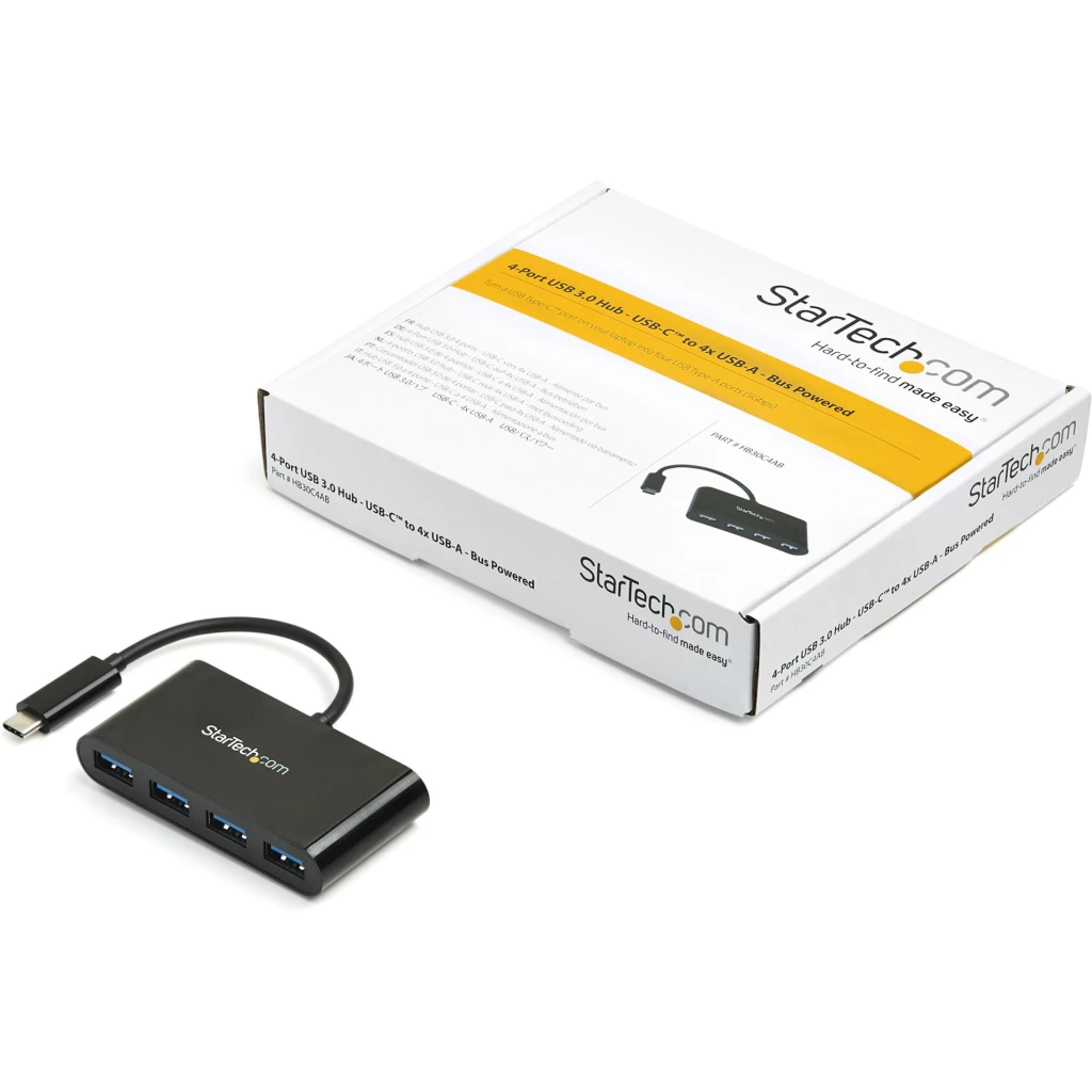 Imagen 4 de HUB USB-C StarTech 4 Puertos USB-A 3.0 Alimentado por el Bus Color Negro