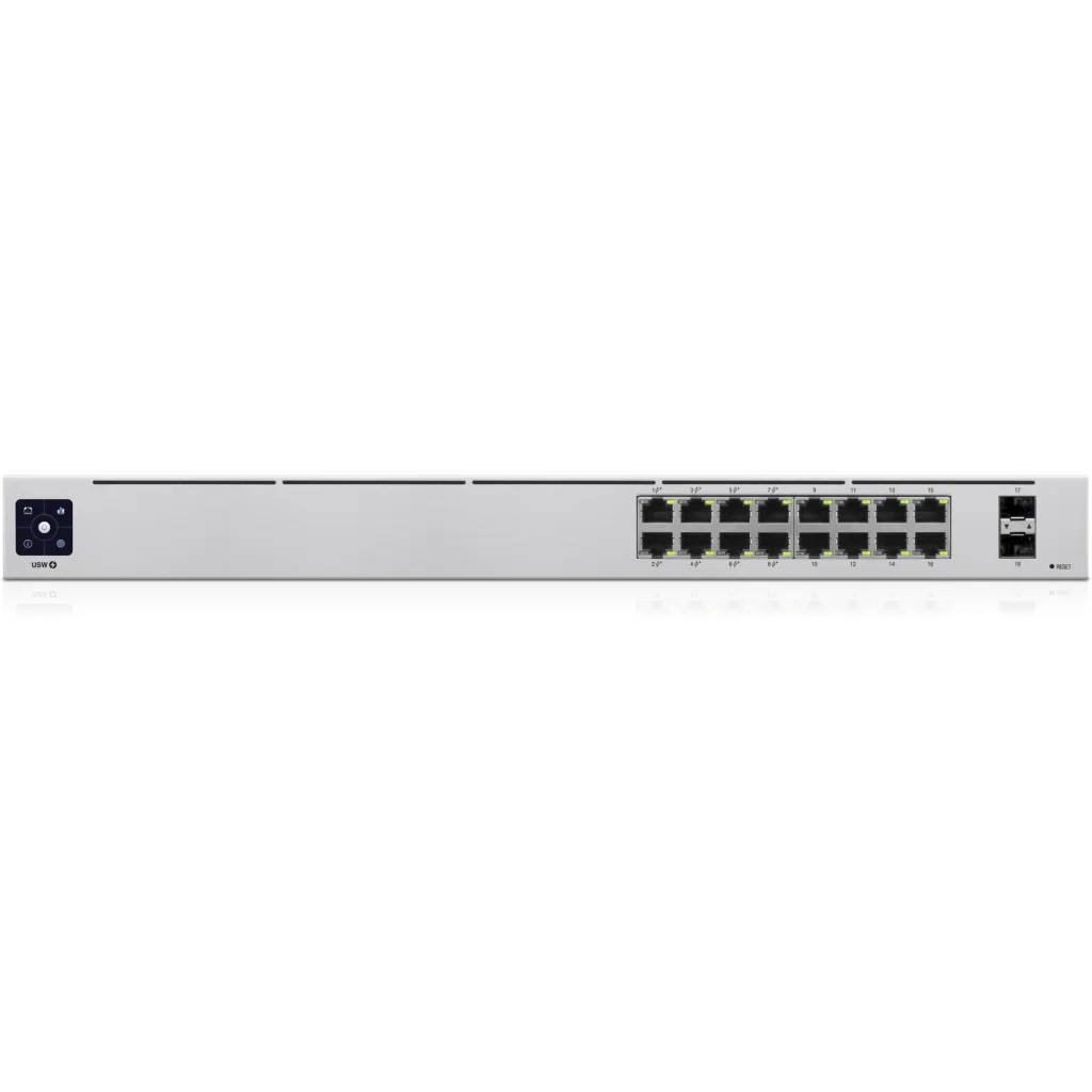 Switch Ubiquiti UniFi USW-16-POE 16 Puertos RJ-45 2 Puertos SFP Gestionado 1U