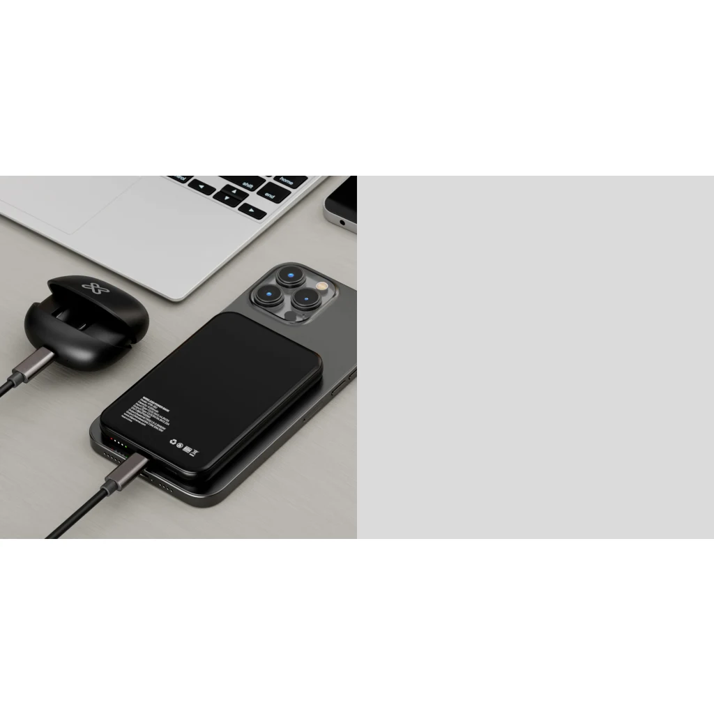 Imagen 14 de Klip Xtreme - Power bank - 24 pin USB-C - Lithium polymer - Para Smartphones - Wireless Charging