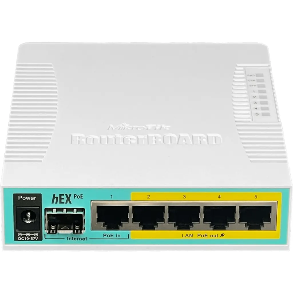Imagen 4 de MIKROTIK req-cable L4 5-1000(4-PoE) 1-SFP USB 10-57V inc/24V RB960PGS