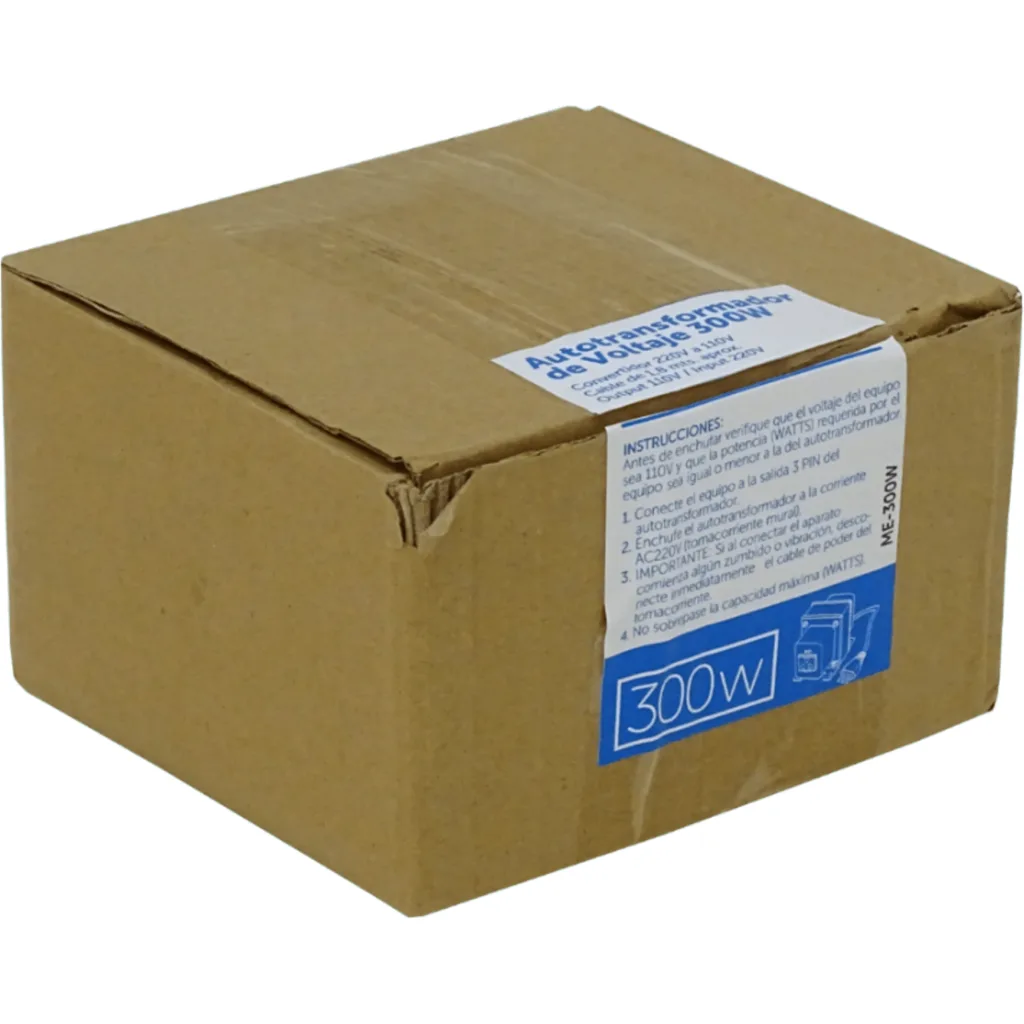 MACROTEL 300W Transformador c/tierra 110V-220VAC Fusible-5A Trafo