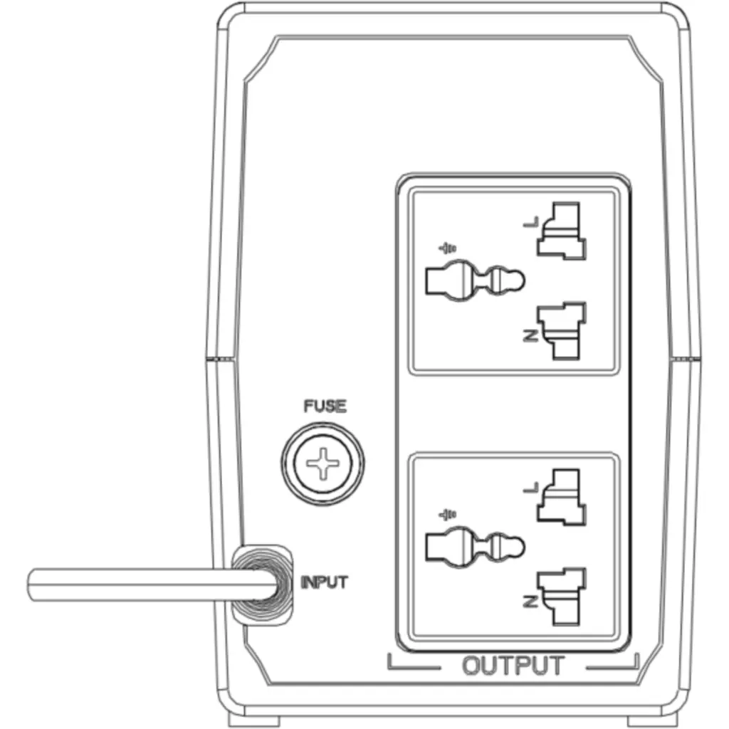 Imagen 5 de UPS Hikvision DS-UPS1000 - 1000VA/600W, Protección Integral, Carga Rápida