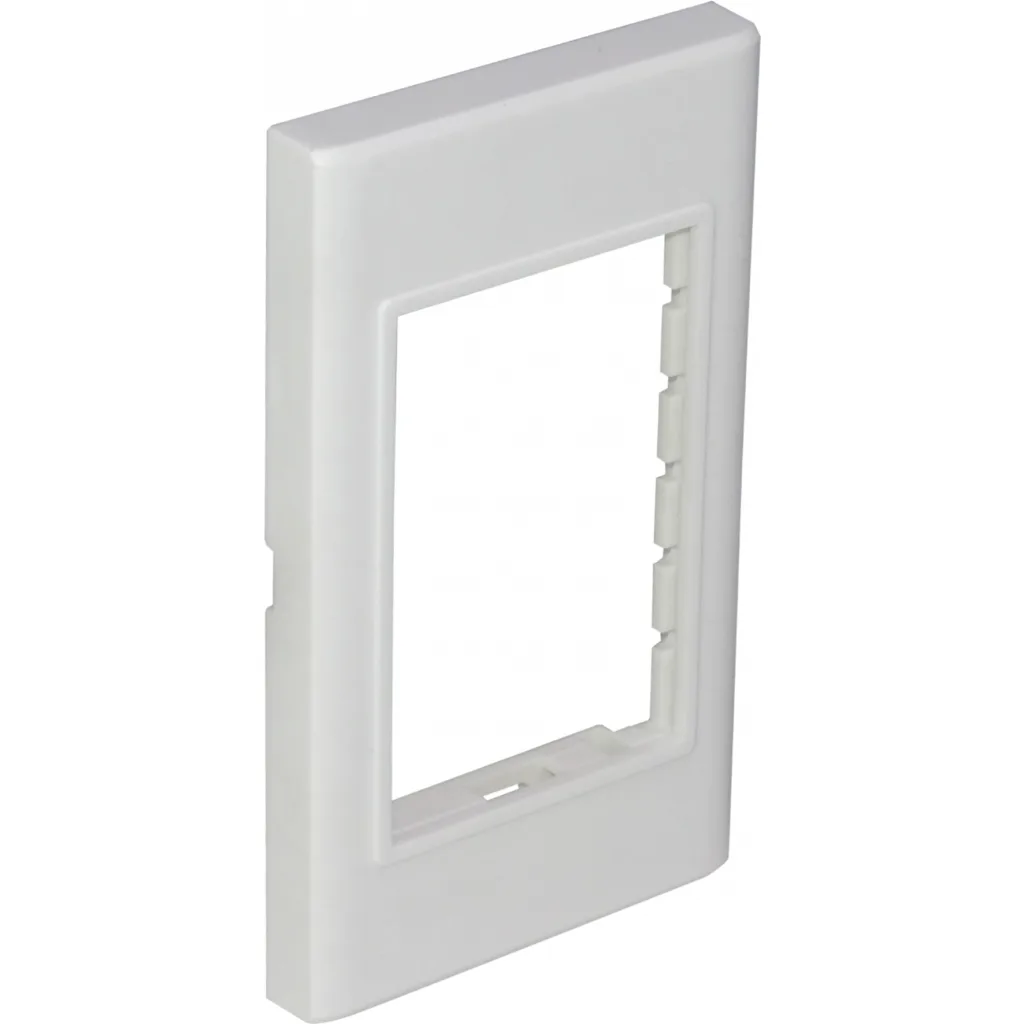 Imagen 2 de 3-Espacios Placa Mural 120x70mm Blanca Faceplate Multimedia LY-092