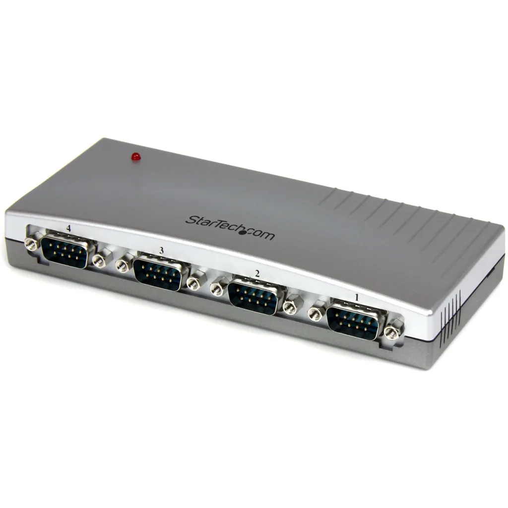 HUB Concentrador StarTech Externo USB a 4 Puertos Seriales RS232 DB9