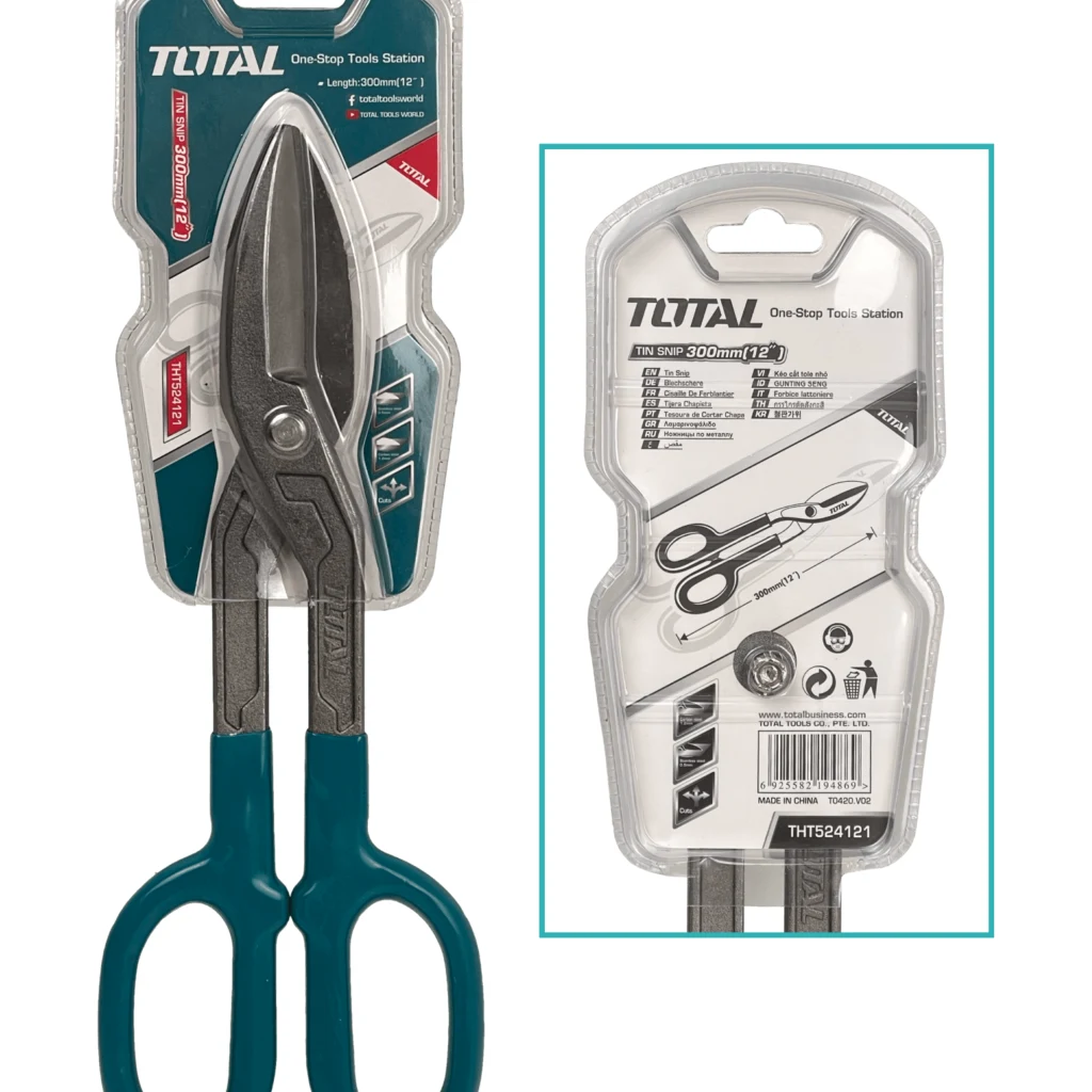 Imagen 1 de TOTAL Tijera Hojalatera 12-pulgadas Acero Inoxidable THT524121