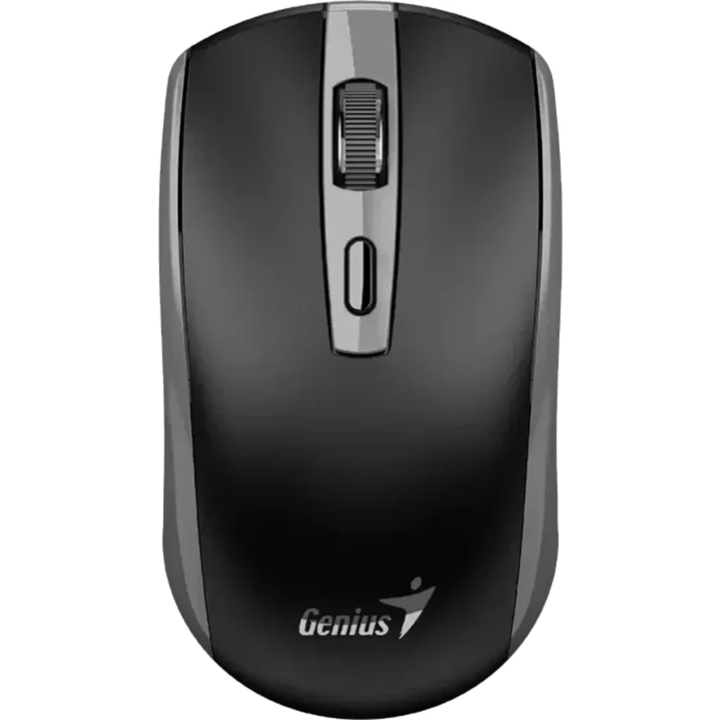 Imagen 1 de GENIUS MOUSE INALAMBRICO 2,4GHZ COPILOT RECARGABLE TYPE-C GRAY-ECO-8150-GR