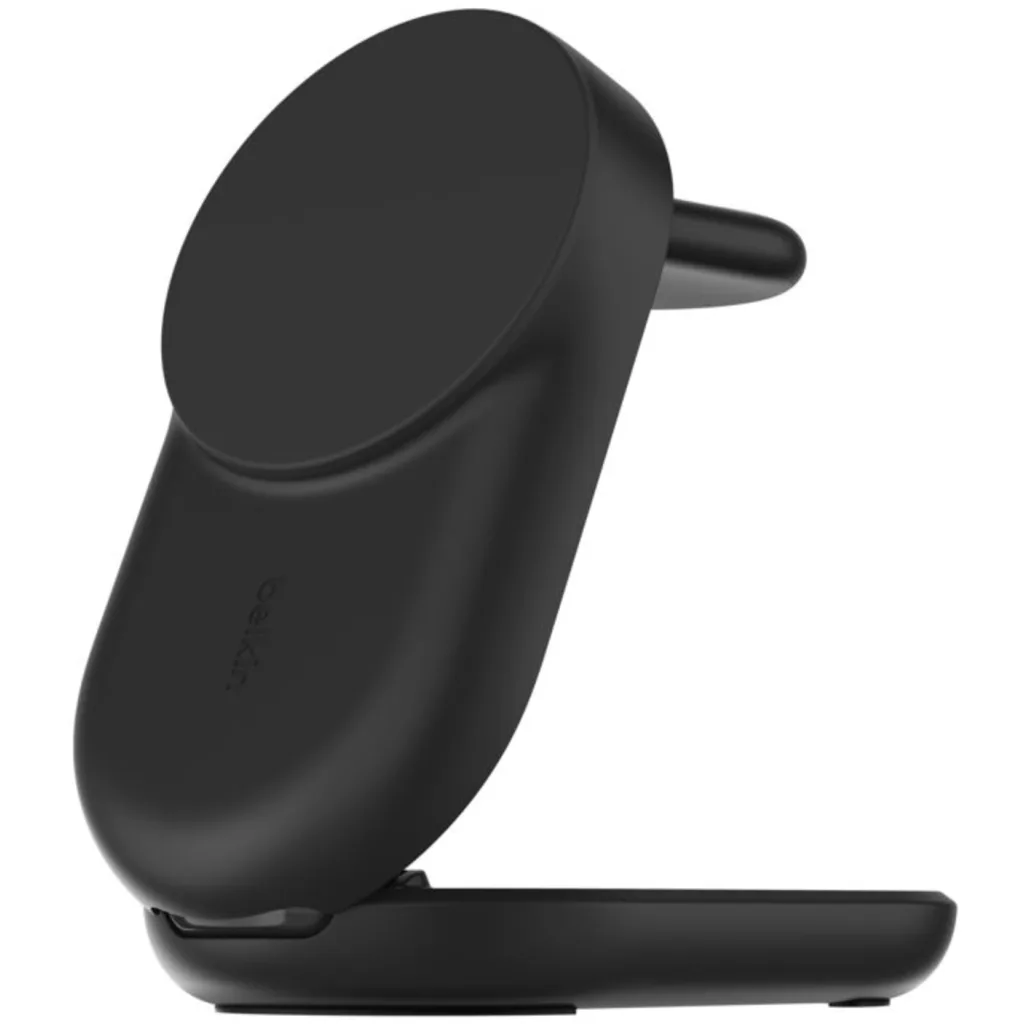 Base de carga 3 en 1 plegable BoostCharge Qi2 15W Belkin Negra