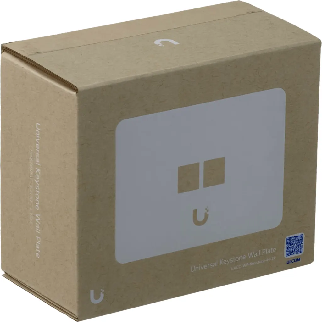 Imagen 2 de UI 1-unidad Blanco 2-Keystone Horizontal Faceplate Pintable 118x88mm