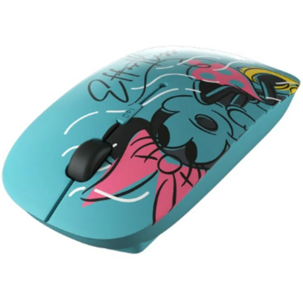 Xtech - XTM-D340MM - Mouse - 2.4 GHz - Wireless - Aqua - Disney Minnie Mouse