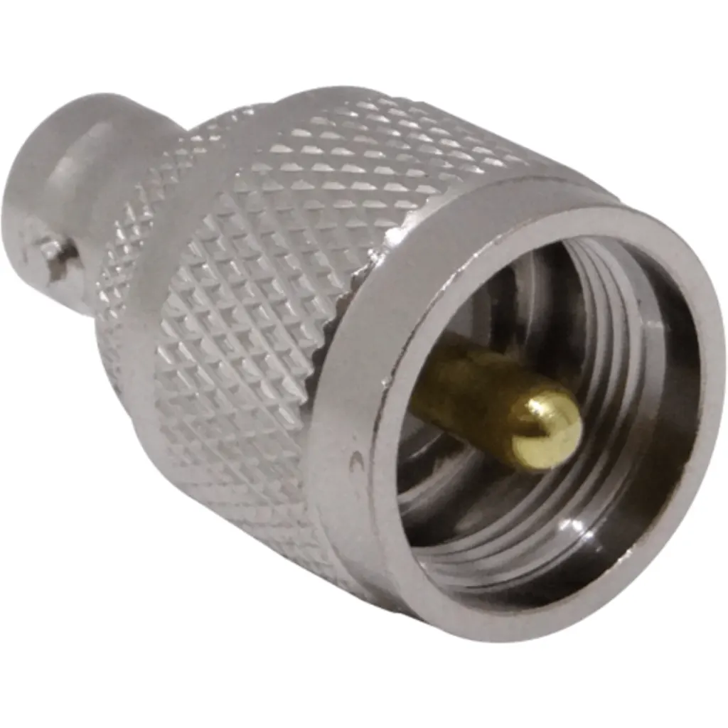 BNC-Hembra UHF-Macho/PL259-Macho Adaptador Copla Coaxial