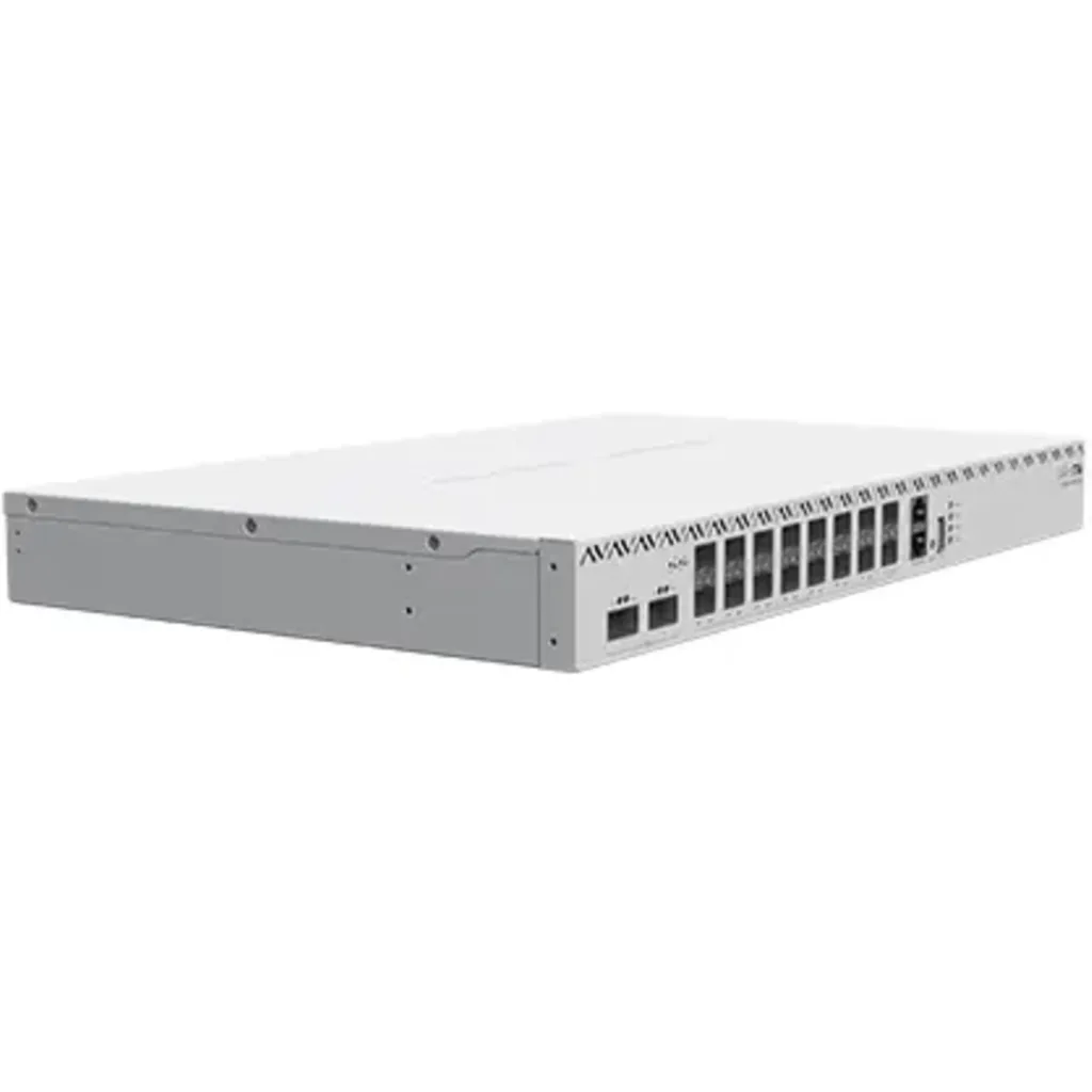 Imagen 4 de Switch rack 1U con 16 puertos SFP28 25G y 2 QSFP28 100G. RouterOS L6, fuentes y ventiladores hot-swap para data center.
