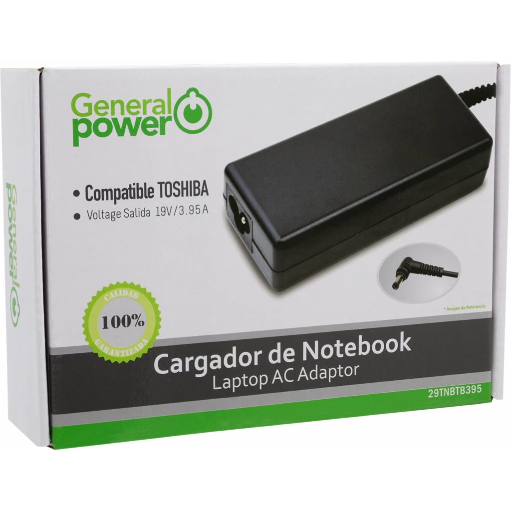 Imagen 2 de CARGADOR DE NOTEBOOK 19V/3.95A TOSHIBA (TIP 5.5*2.5))