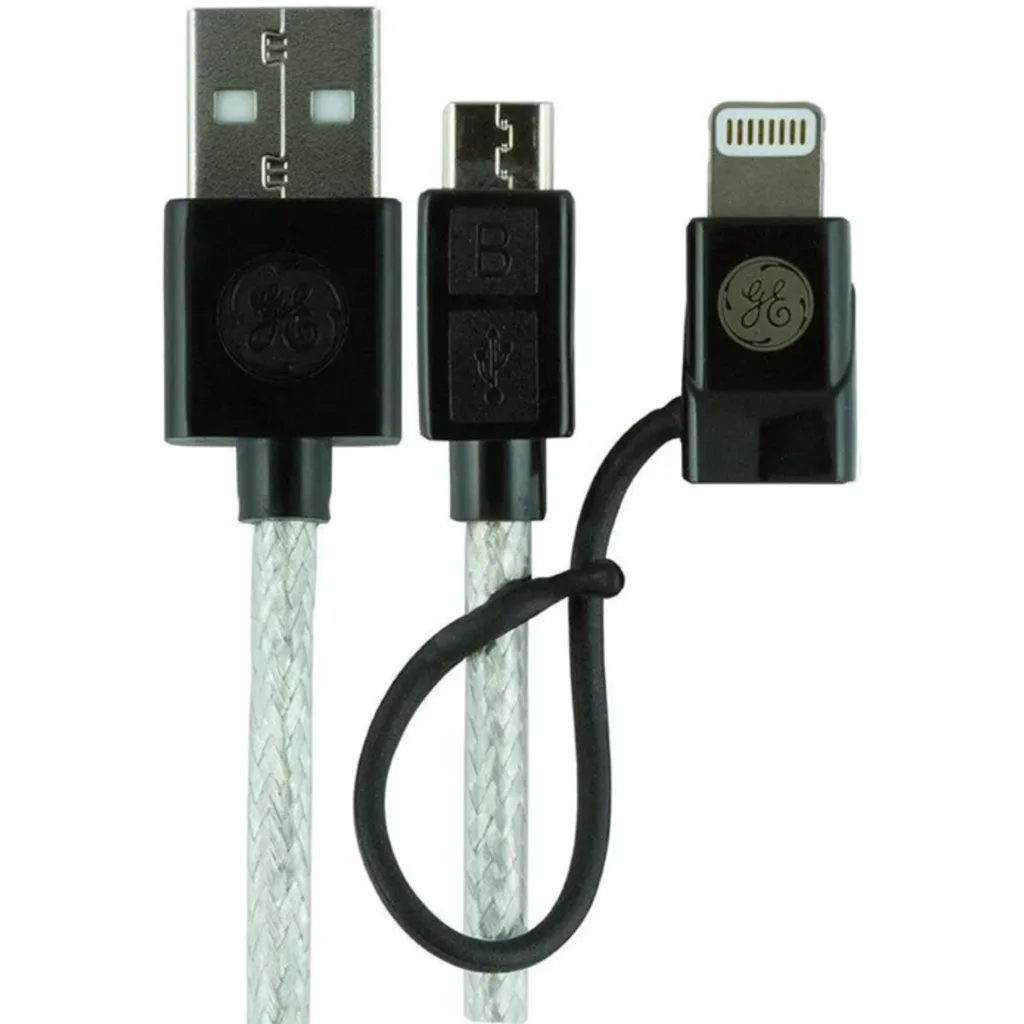 CABLE 2 EN 1 MICO USB C/ ADAPTADOR LIGHTNING GE 1,80 MTS