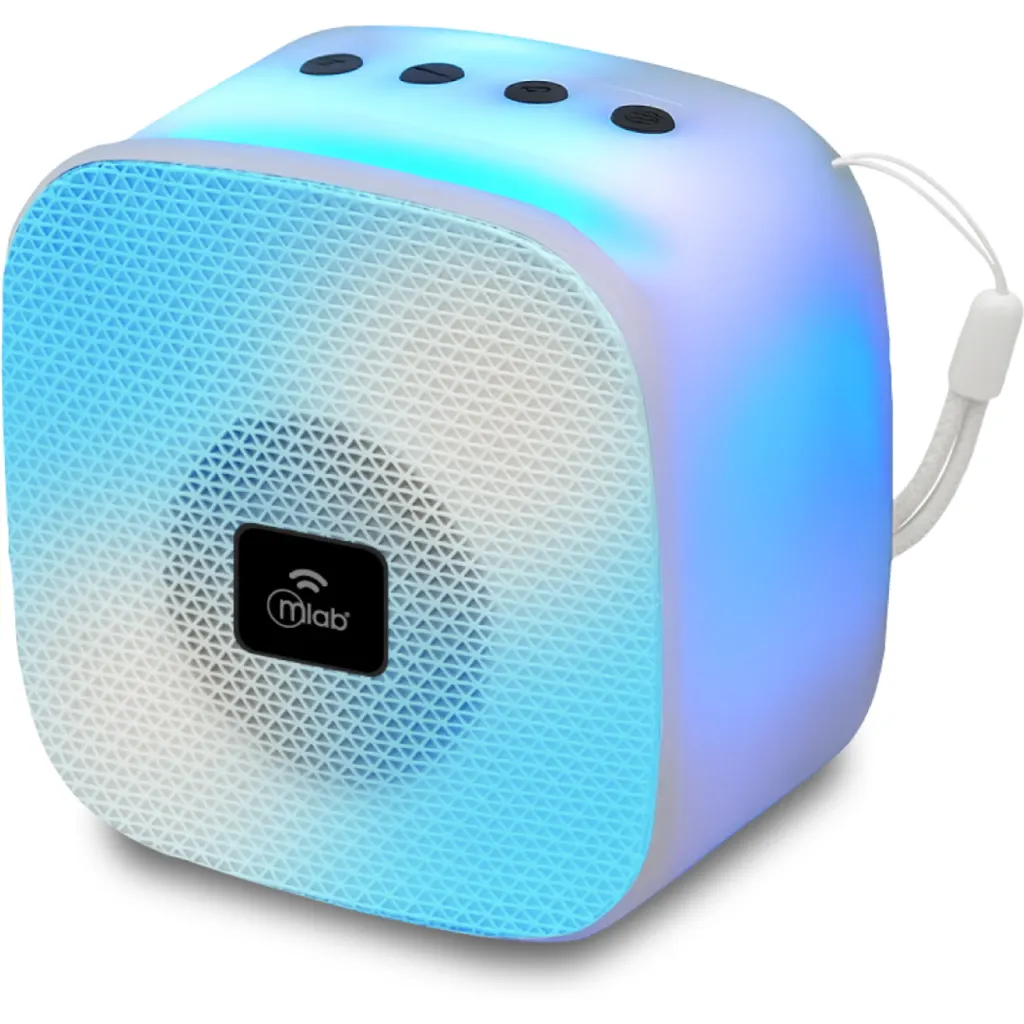 MLAB PARLANTE MINI FLAMING CUBE WHITE