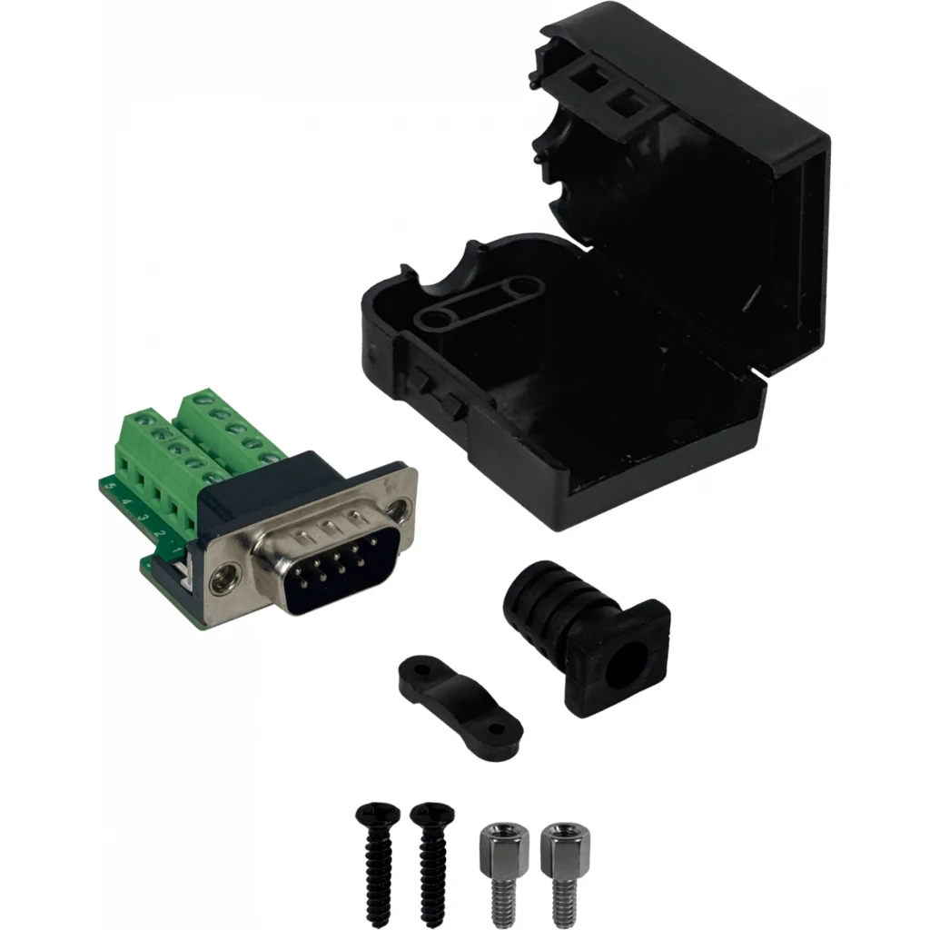 Imagen 4 de Conector Volante-Tapa DB9-Macho DE-09/H Atornillable Terminal-Regleta