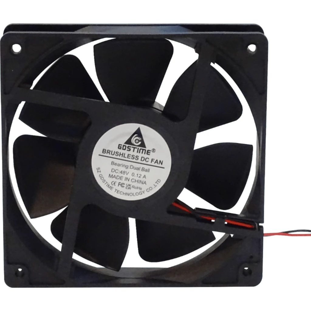 Imagen 1 de Ventilador 12x12x2,5cm 48VDC 0,12A 3500RPM Rodamiento Turbina GDA12025